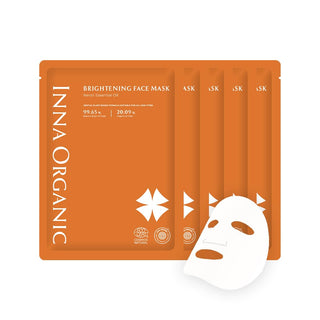 INNA ORGANIC Máscara de hoja \u2013 Iluminador y resplandor, certif...