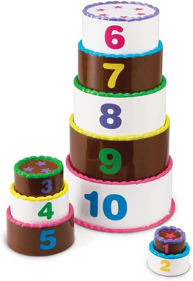 Learning Resources - Pastel de capas apilar y contar \u2013 10 piez...