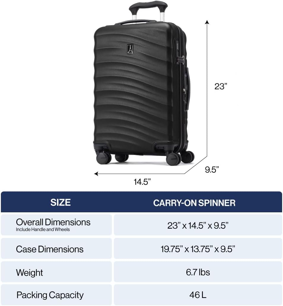 Travelpro Maxlite Air V2 - Bolso de mano extensible rígido, verde, 20