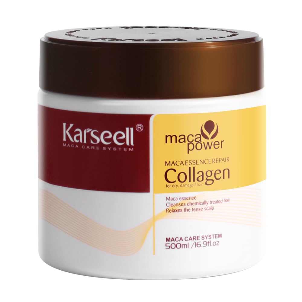 Karseell Tratamiento capilar con colágeno, reparación profunda, aco...