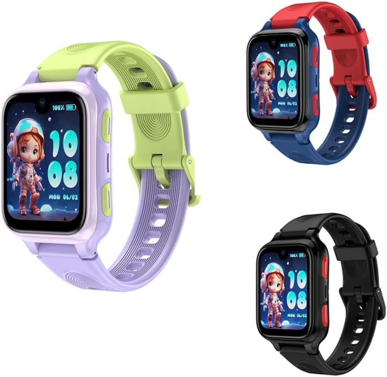 K9 Kids Smartwatch Inteligente Púrpura, Azul y Negro