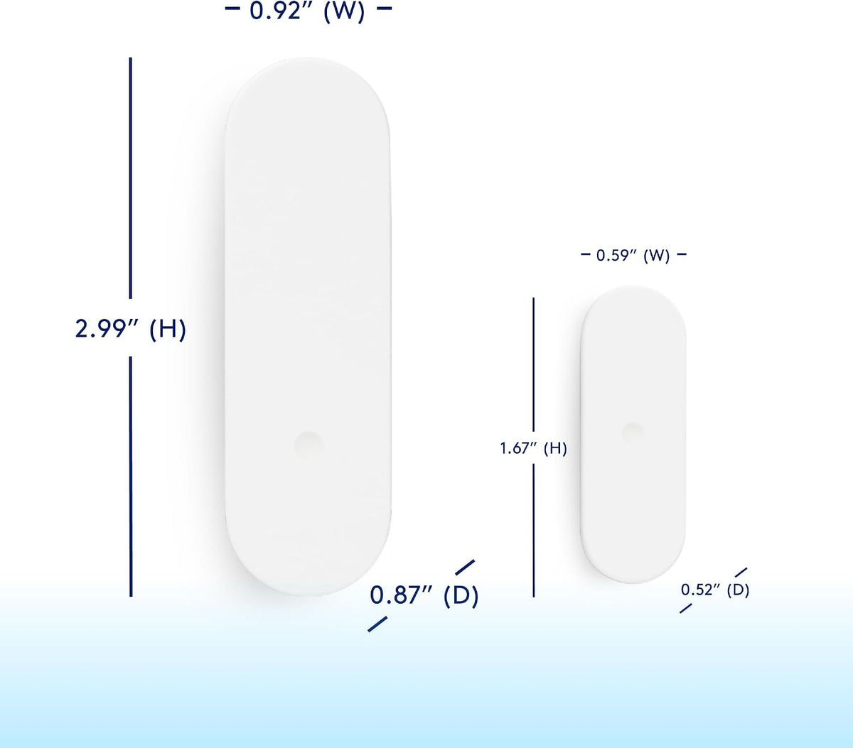 ADT Blu Sensor de puerta/ventana, paquete de 4, solo compatible con