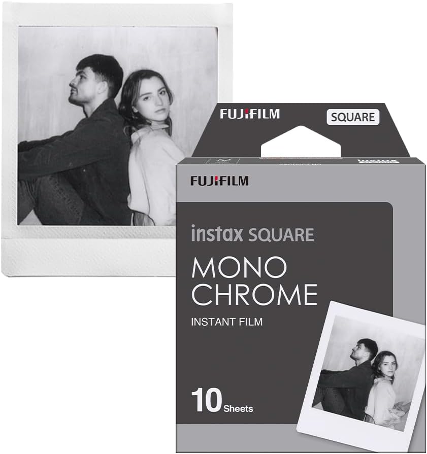 Fujifilm instax Square - Película monocromática (10 exposiciones, 2...