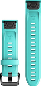 Correas QuickFit Garmin (20 mm), aptas para selecciones de fēnix-, epix-, Descent-, D2-, Instinct- y Approach de relojes inteligentes, Accesorio original, Silicona