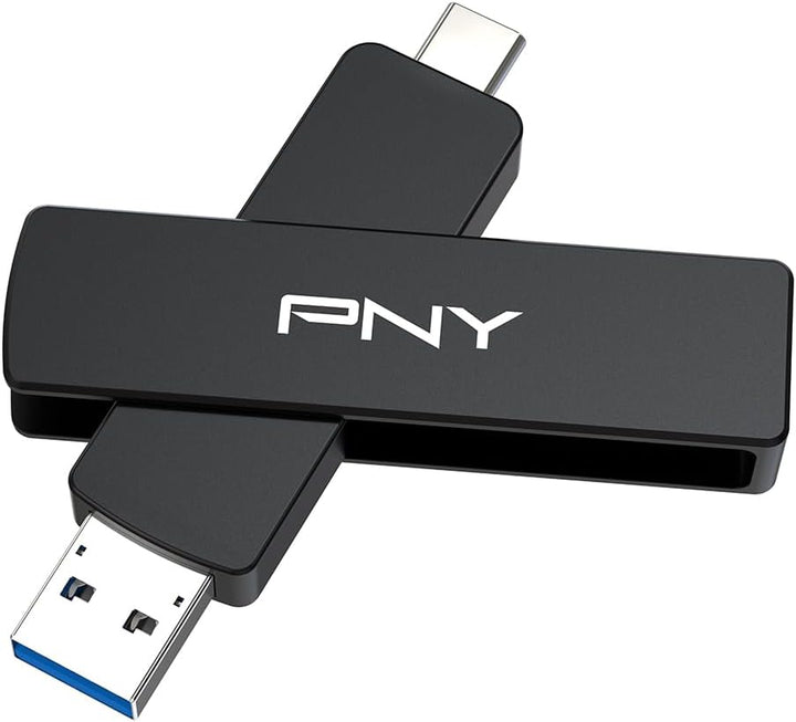 PNY Unidad flash OTG Duo Link V3 USB 3.2 Gen 2 Tipo-C y tipo A de 5...