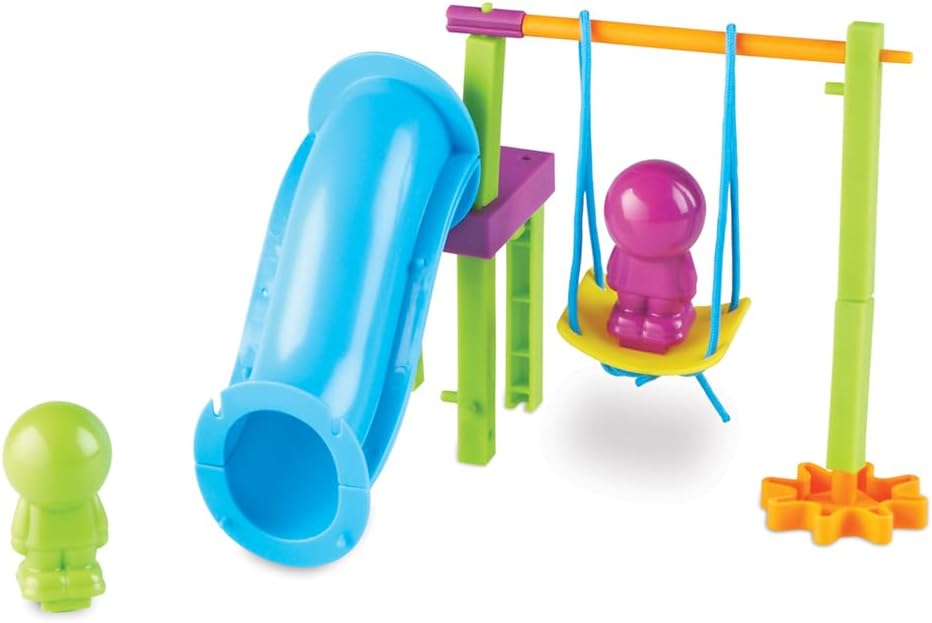 Patio de juegos para armar y diseñar, aprendizaje CTIM, 104 piezas,...