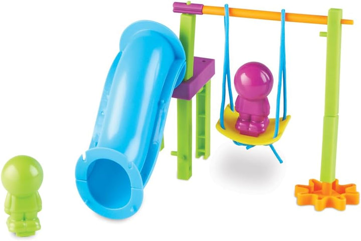 Patio de juegos para armar y diseñar, aprendizaje CTIM, 104 piezas,...