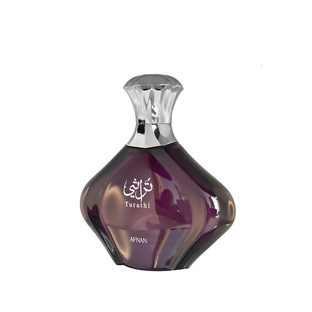 Afnan Turathi Purple Eau de Parfum para Mujeres, 3.0 Fl. Oz