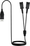 Cable divisor en Y de entrenamiento USB compatible con auriculares QD de
