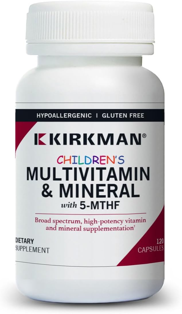 Kirkman - Multivitamínico y mineral para niños - 120 cápsulas - con...