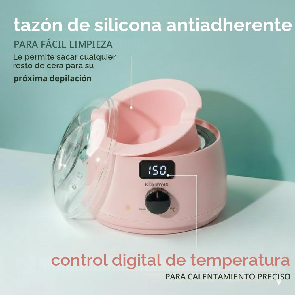 KoluaWax Kit de Cera Premium para Mujeres - Apto para Principiantes...