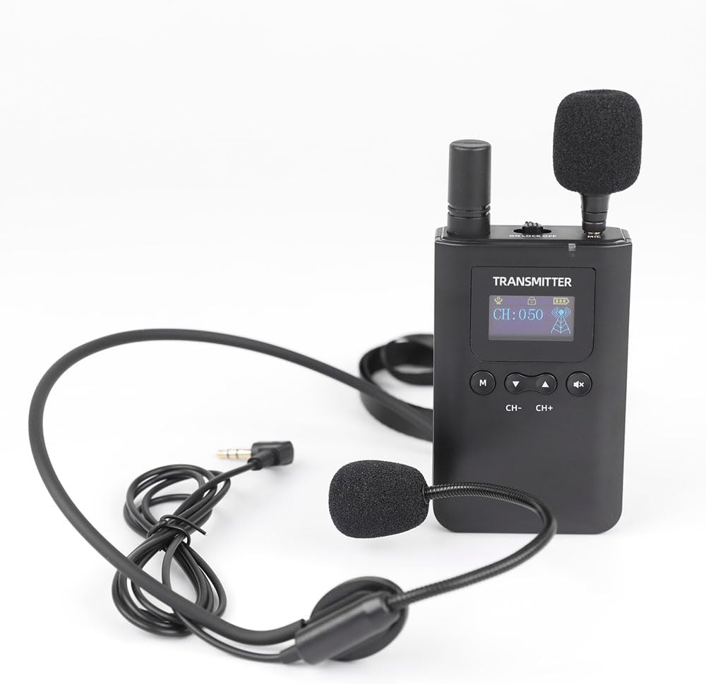 AGJ Sistema inalámbrico de guía turístico, auriculares de guía turí...