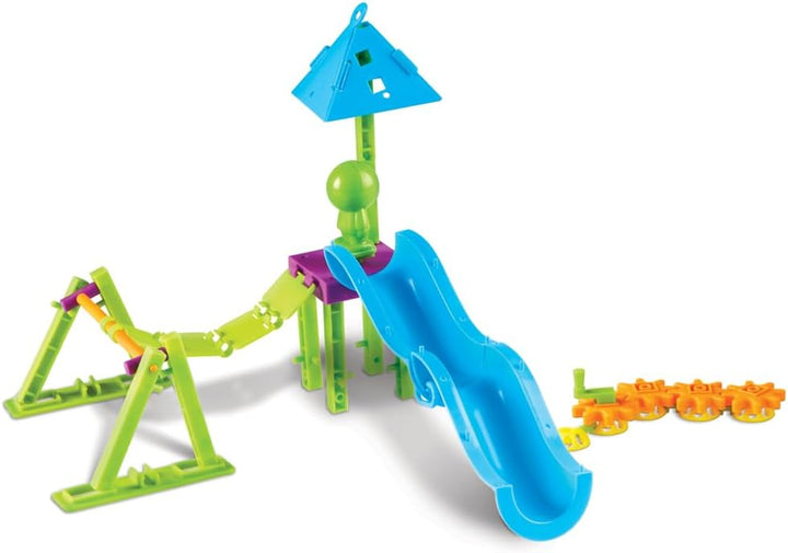 Patio de juegos para armar y diseñar, aprendizaje CTIM, 104 piezas,...