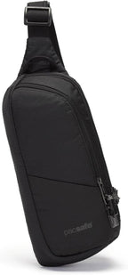 Pacsafe Vibe 150 - Paquete cruzado antirrobo de 2,2 litros, Negro azabache