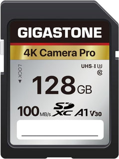 【5 años de recuperación de datos】GIGASTONE Tarjeta SD de 128 GB, 4K...
