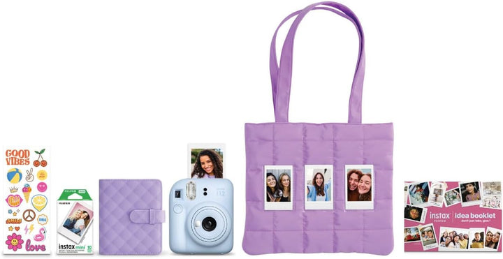 Paquete navideño FUJIFILM Instax Mini 12 2025 - Azul Pastel