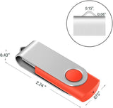 Enfain Unidad Flash USB Roja de 16GB USB2.0 Memory Stick 10 PCS Thu...