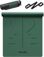 YOTTOY Esterilla de Yoga, 72"x 32"x1/3" Extra Ancha Antideslizante para Ejercicio Fitness Yoga, Esterillas Ecológicas de TPE para Ejercicio para Mujeres y Hombres Entrenamiento en Casa con Bolsa con