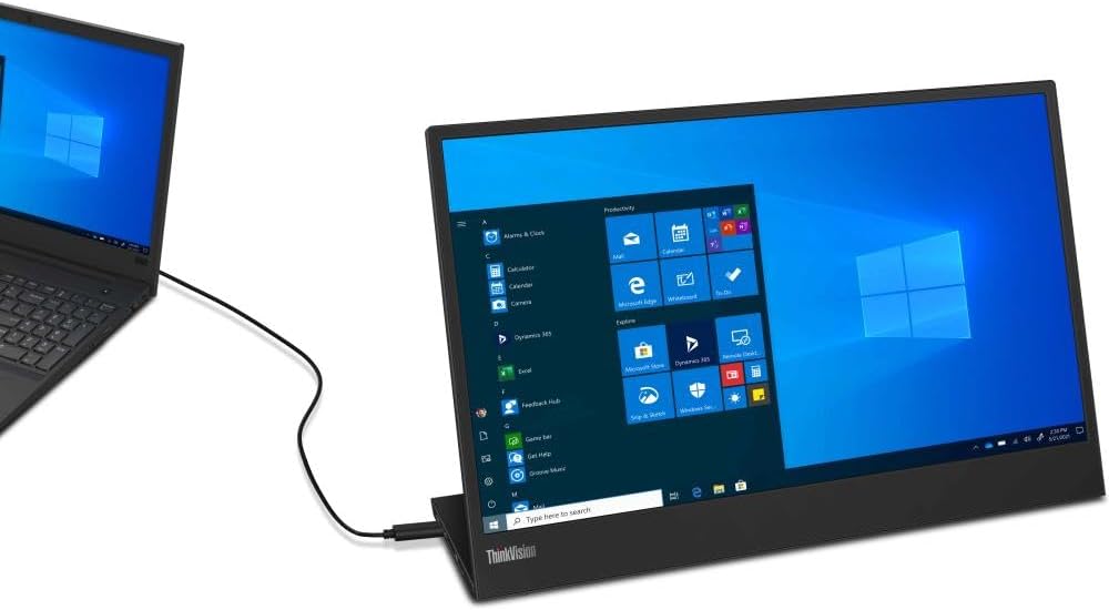 Lenovo ThinkVision M15 Monitor LCD WLED Full HD de 15,6" - 16:9 - N...