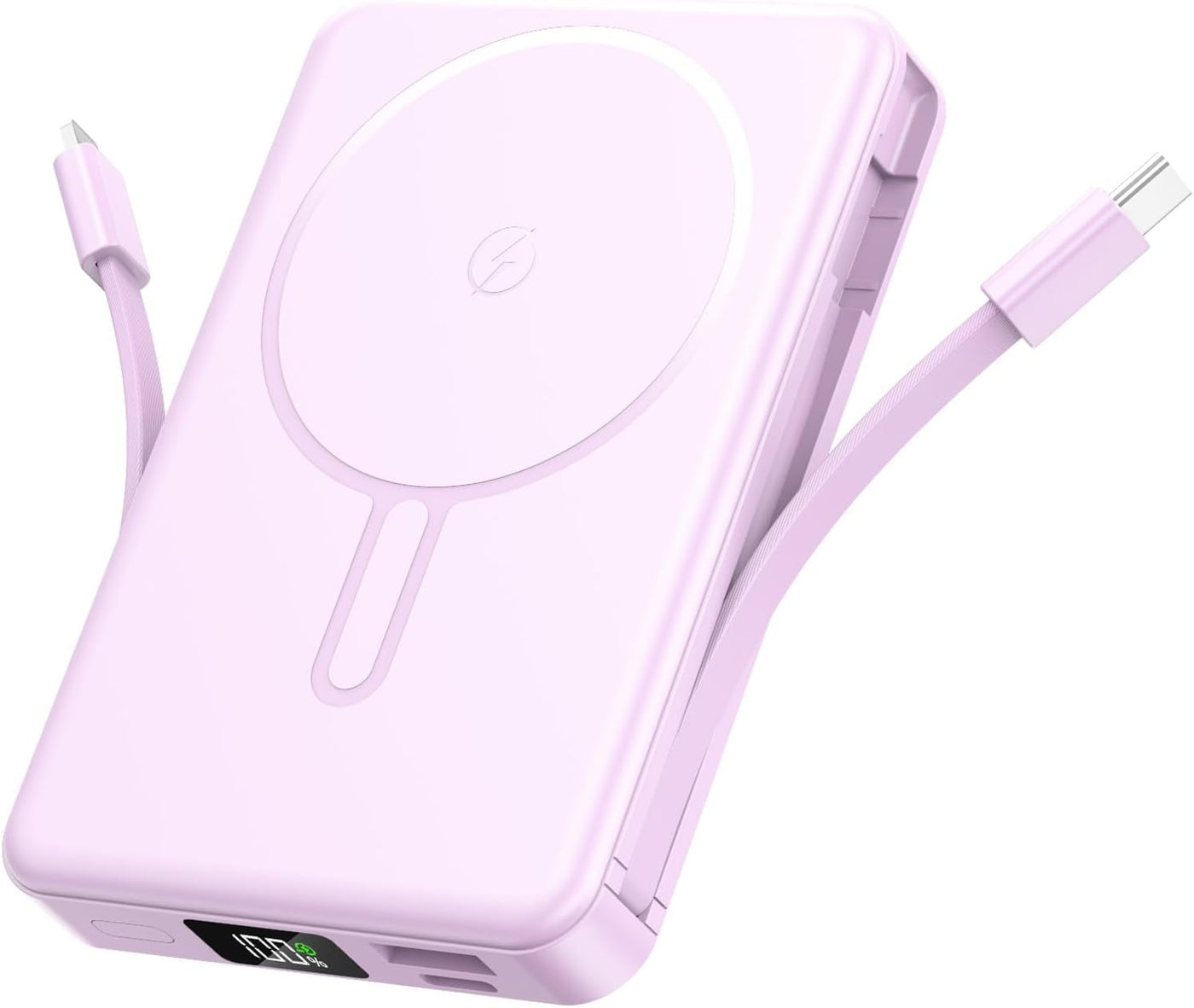 Cargador portátil magnético 10000mAh construido en el cable para el...