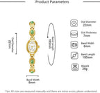 ADSBIAOYE Reloj Vintage para Mujeres Reloj de Pulsera de Oro Pequeño con Esfera Ovalada y Brazalet Elegante Reloj de Lujo para Damas Reloj de Vestir Resistente al Agua Reloj Analógico Informal