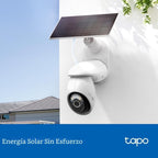 Tapo Cámara 4K para exteriores inalámbrica, cámara de batería con p...