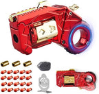 Juguetes sensoriales de metal para adultos con pistola: anillo para la ansiedad para hombres, alivio del estrés, alivio del estrés, alivio del estrés, para concentración de dedos, oficina, estudio, vi