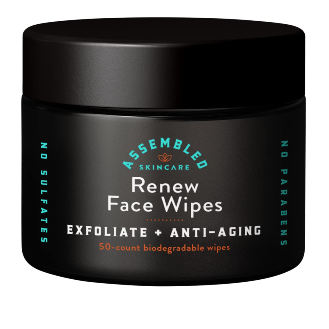 Toallitas faciales Renew, 50 unidades (paquete de 1). Toallitas fac...