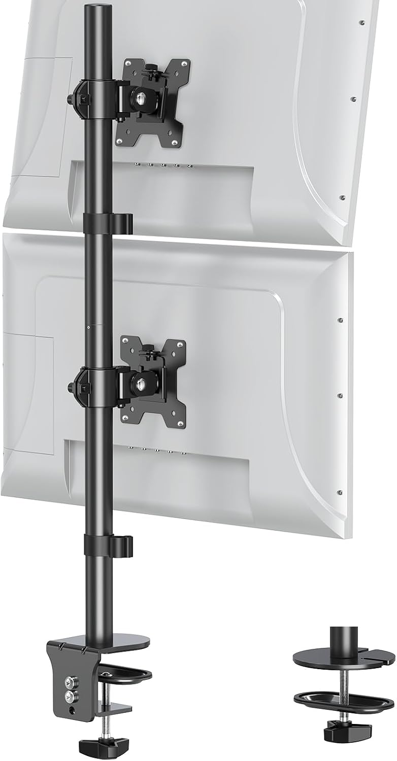 Soporte vertical para monitor dual para pantalla de computadora