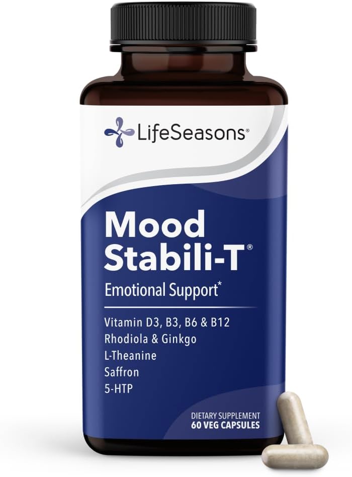 LifeSeasons Mood Stabili-T Suplemento de apoyo emocional y equilibr...
