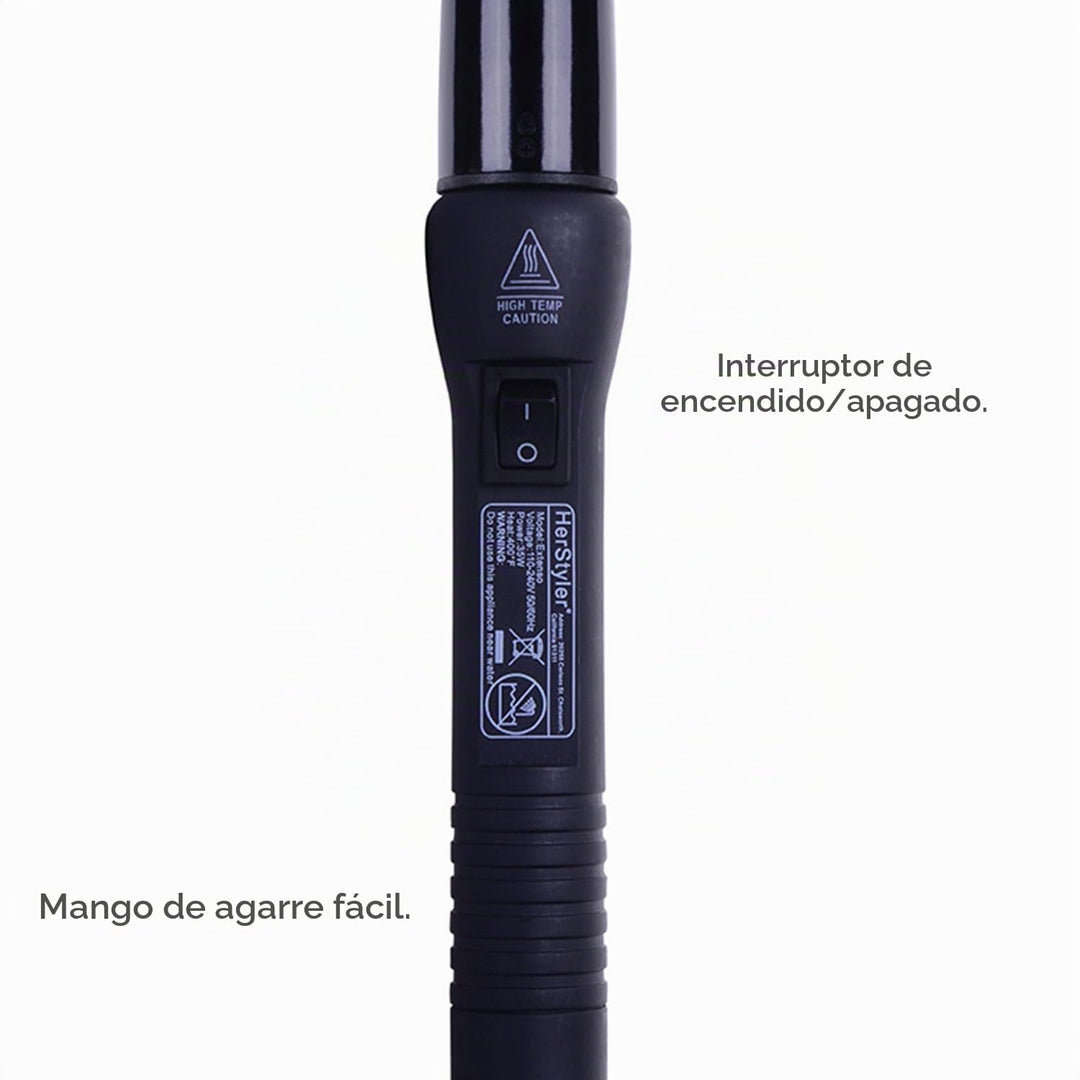 HerStyler Grande - Plancha rizadora y plancha para siempre, color n...