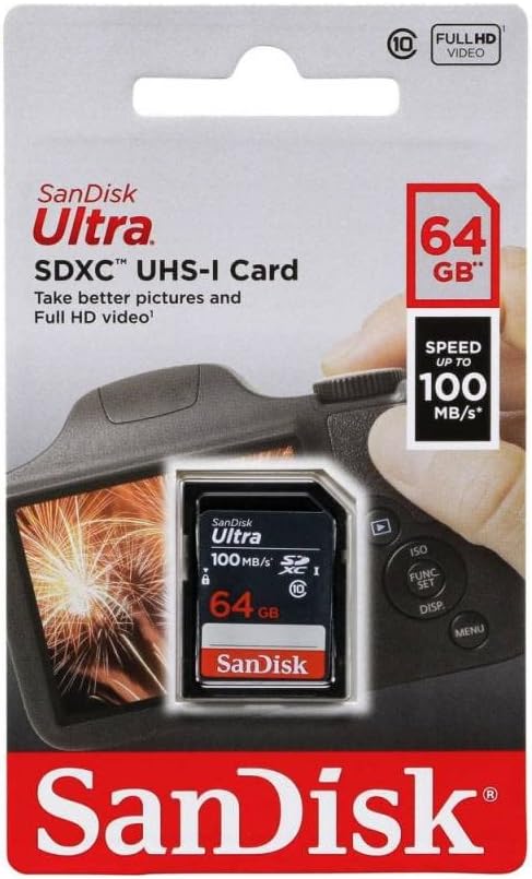 SanDisk Tarjeta de memoria Ultra SDXC UHS-I de 64 GB - 100 MB\/s, C...