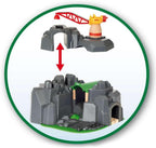 BRIO World - 33889 Crane & Mountain Tunnel | Accesorio de tren de juguete de 7 piezas para niños | Juego interactivo | Madera certificada FSC | Perfecto para edades de 3 años en adelante