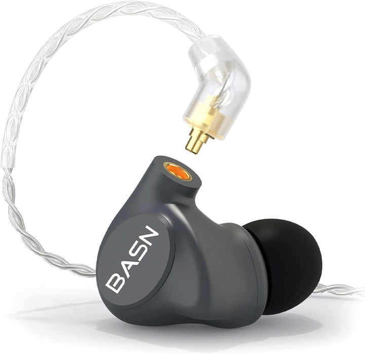 BASN Auriculares monitores in-ear de metal, IEMs con 4 controladore...