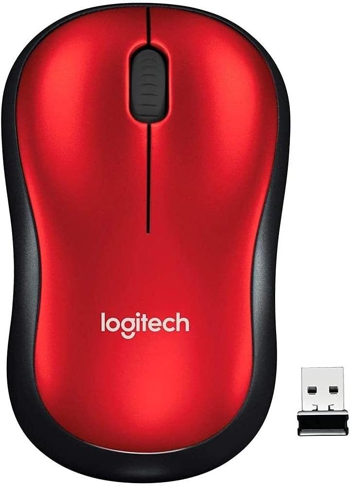 Logitech Ratón inalámbrico M185, 2.4 GHz con mini receptor USB, dur...