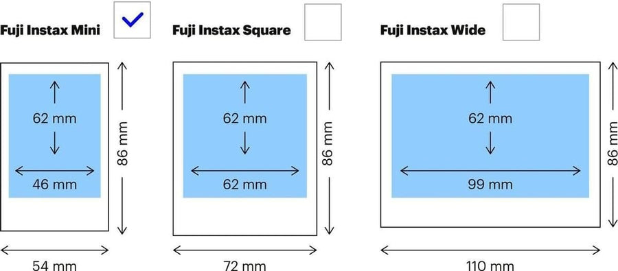 Fujifilm INSTAX MINI JP 2 Película de cámara instantánea 20 piezas