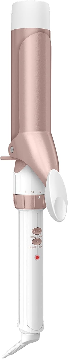 Conair Rizador de cerámica doble de 1 ½ pulgadas, barril de 1 ½ pul...