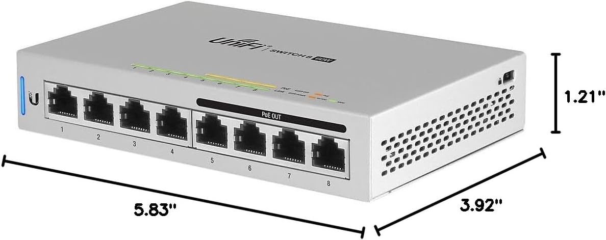 Ubiquiti UniFi interruptor 8, 60 W (US-8-60W)