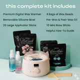 KoluaWax Kit de Cera Premium para Mujeres - Apto para Principiantes...