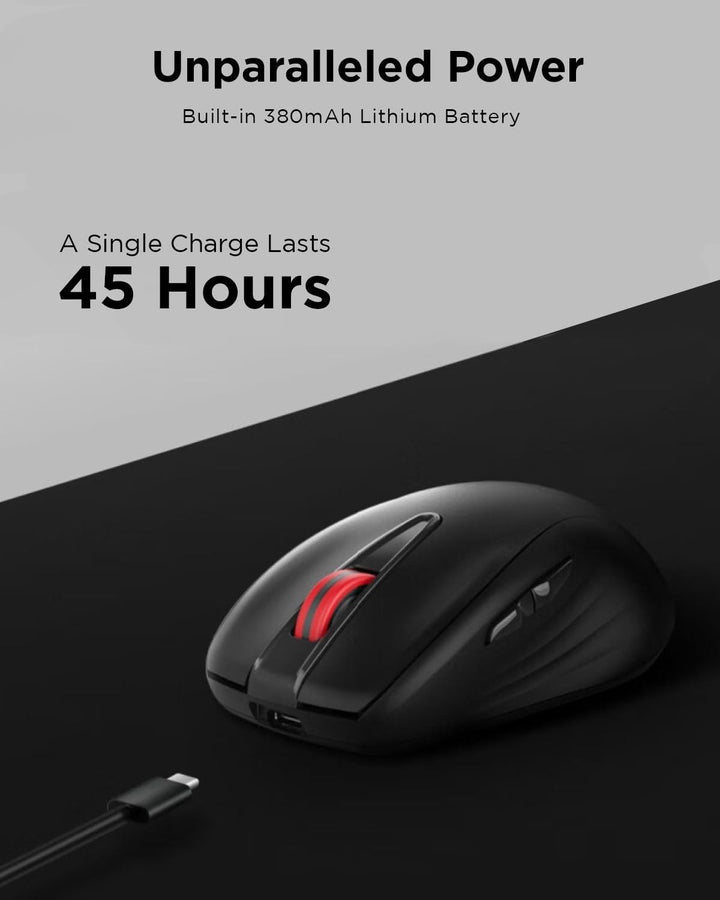 Lenovo Ratón recargable USB-C silencioso (WL500) - Botones silencio...