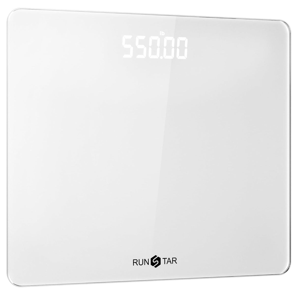 Báscula de 550 libras para peso corporal con plataforma ultra ancha y pantalla LED grande sin bisel, báscula digital de baño precisa de alta precisión con capacidad extra alta