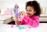 Barbie Muñeca Totally Hair, temática de estrellas con cabello de fa...