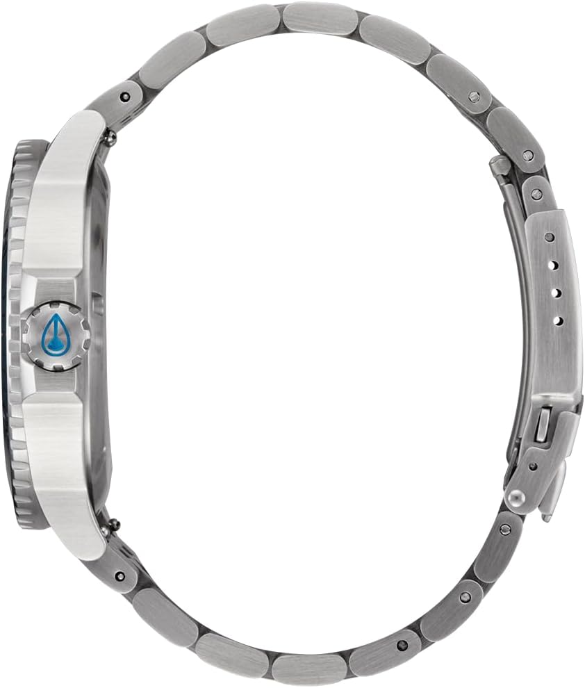 NIXON Stinger 44 A1402-328.1 ft Reloj analógico resistente al agua para hombre (esfera LUM de 1.732 in, correa de acero inoxidable de 0.787 in)