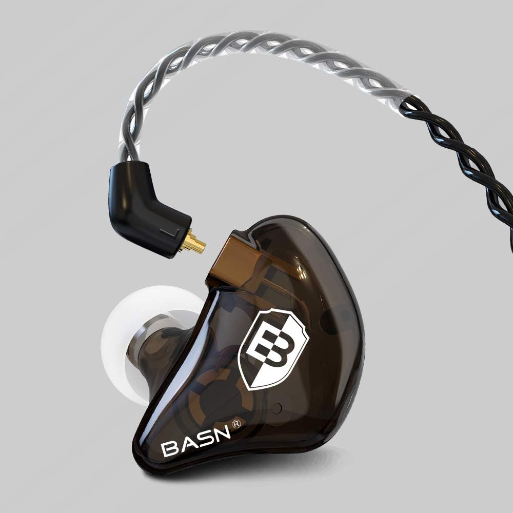 BASN Auriculares profesionales intraurales para cantantes, baterist...