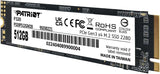 Patriot Memory P320 SSD interno de 512 GB - NVMe PCIe Gen 3x4 - M.2...
