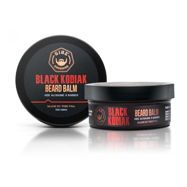 GIBS Grooming Black Kodiak Bálsamo para barba, 2 oz