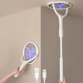 GeckoMan Zapper de Moscas Eléctrico, Raqueta Zapper de Insectos Eléctrica