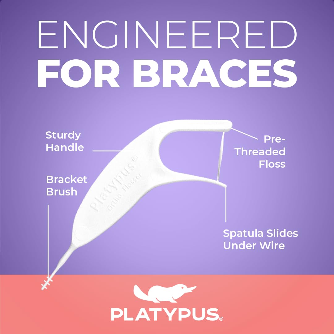 Platypus - Hilo dental de ortodoncia para aparatos ortopédicos, 30...
