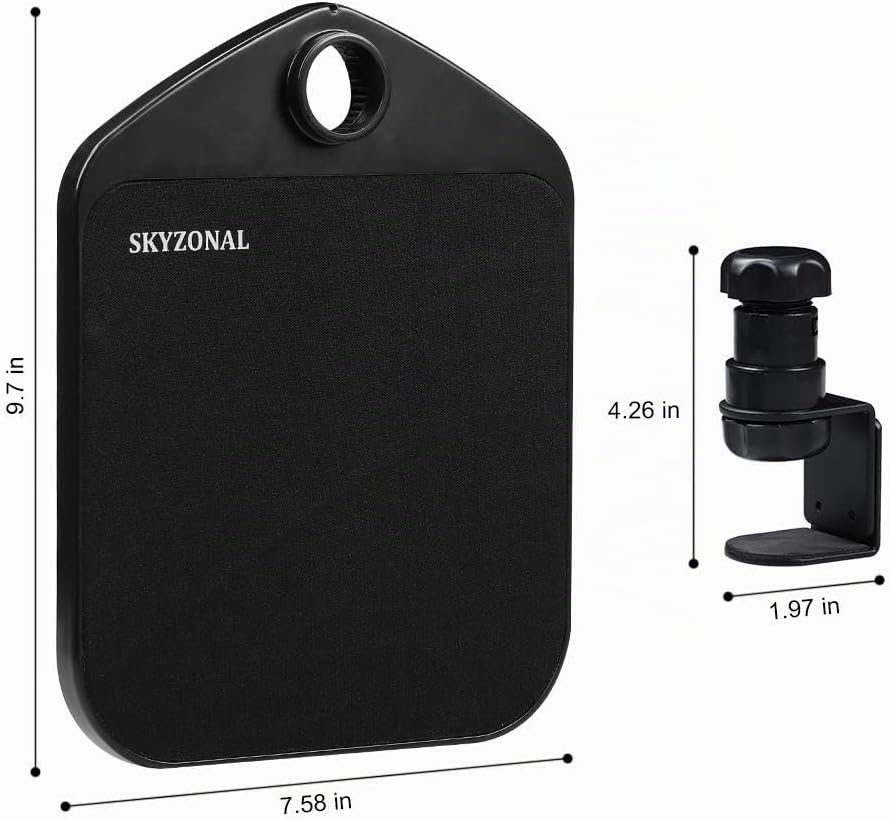 Plataforma ergonómica para mouse debajo del escritorio Alfombrilla ergonómica para mouse (negro)