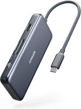 Anker Hub USB C (7 en 1), con HDMI 4K, suministro de energía de 85...